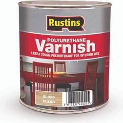 Rustins POGC250 Polyurethane Varnish Gloss Clear Wood Protection 0.25L