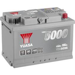 Yuasa YBX5096 12V 80Ah 740A Silver High Performance Battery
