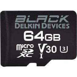 Delkin BLACK 64GB UHS-I V30 U3 90MB/s microSDXC Card