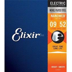 Elixir 12007-ELIXIR-U Nanoweb 7-string 9-52 Nickel Electric Guitar Strings Super Light