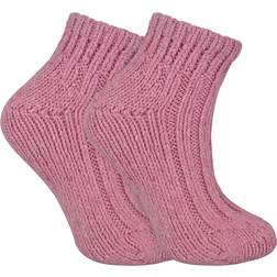 Sock Snob Ladies Chunky Knit Wool Ankle Socks