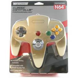 TeknoGame Wired N64 Controller Gold