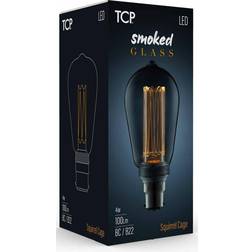 TCP Decorative LED 100L ST64 4W Smoked B22/BC Non Dimmable 2000 Kelvin