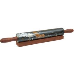 Premier Housewares ZIARAT BLACK AND GOLD MARBLE ROLLING Rolling Pin