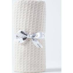 Homescapes Organic Cotton Waffle Baby Blanket