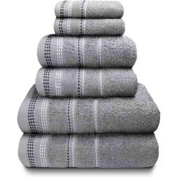 Rapport Luxury Berkley Bath Towel Silver (100x50cm)