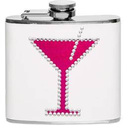 Premier Housewares Pink Hip Flash Skull Dismantle For Long Lasting Alcohol Flasks For Alcoholic Beverages 3 Hip Flask