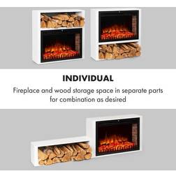 Klarstein Mauna Loa Electric Fireplace 2000 W LED Flames Remote Control Wood Shelf