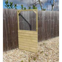 Pressure treated timber framed Aviary panel Half Timber clad and Half Wire with 6' x 3' with galvanised wire mesh 1/2" X 1/2" 19 gauge