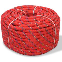 vidaXL Marine Rope Polypropylene 6 mm 100 m Red