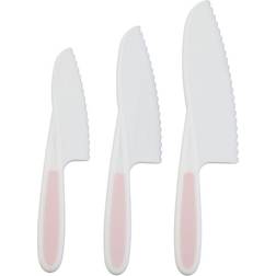 Premier Housewares of Three Zing Pastel Pink Knife Set