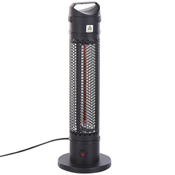 Beliani Tower Patio Heater Electric Black 1000
