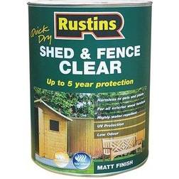 Rustins FSCL1000 Quick Dry Shed Fence Clear Protector