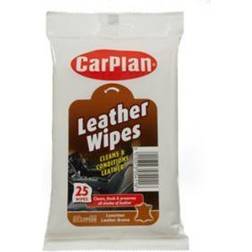 CarPlan Leather Wipes, Pack Of 25 White