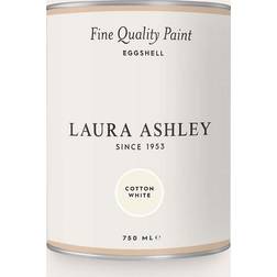 Laura Ashley Eggshell Paint Cotton White 0.75L