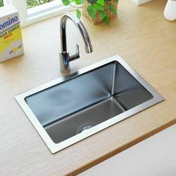 Handmade Kitchen Sink with Strainer Stainless
