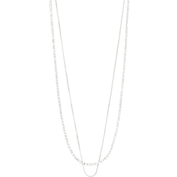 Pilgrim Mille Necklace - Silver/Transparent