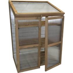 Selections Wooden Framed Polycarbonate Growhouse Mini Greenhouse