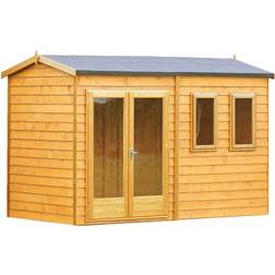 Shire 10 7ft Double Glazed Timber Apex Garden Office