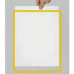 Frame with transparent film, format A5, pack of 10, self-adhesive, yellow