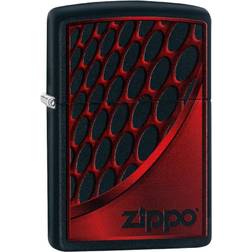 Zippo Windproof Lighter Red Chrome Design