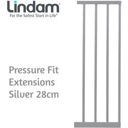 Lindam Pressure Fit Extensions Silver 28Cm