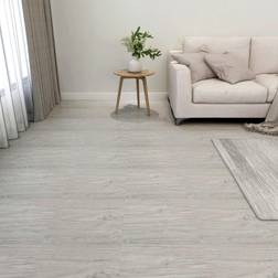 vidaXL Self-adhesive Flooring Planks 55 pcs PVC 5.11 mÂ² Light Grey