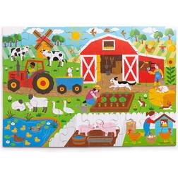 Bigjigs Toys Farmyard 48 Piece Floor Puzzle