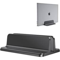 Vertical Laptop Stand Holder, OMOTON Desktop Aluminum MacBook Stand with Adjustable Dock Size, Fits All MacBook, Surface,Laptops (Up to 17.3 inches)