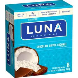 Clif Luna Whole Nutrition Bars for Women Chocolate Dipped Coconut