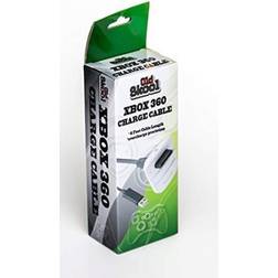 Skool Wireless Controller Charging Cable Compatible with MicroSoft xBox 360 White