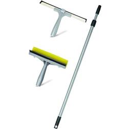 Addis Window Cleaning Sponge Wiping Blade Handle 3 In1 Kit
