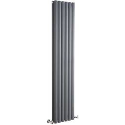 Milano Aruba - Modern Anthracite Vertical Column Double Panel Designer