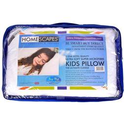 Homescapes Kids Super Microfibre 40 Toddler Pillow - White