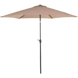 Beliani Modern Garden Patio Outdoor Market Umbrella Parasol Metal Pole