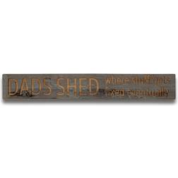 Hill Interiors Dads Shed Grey Wash Wooden Small Box