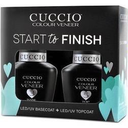 Cuccio Veneer Start to Finish UV LED Base & Topcoat Kit 13ml 2