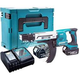 Makita DFR750Z 18V LXT Screwdriver with 2 x 5.0Ah Batteries & Charger in Case:18V