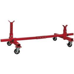 2 Post Adjustable Vehicle Moving Dolly 900kg Capacity Heavy Duty Steel Frame