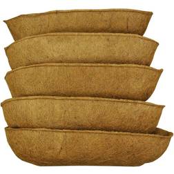 Selections Pack of 5 Coco Wall Trough Garden Planter Liners