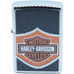 Zippo Harley Davidson Lighter Orange Logo