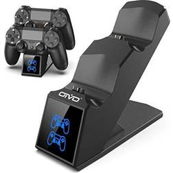 PS4 Controller Charger, PS4 Charger USB Charging Dock Station Compatable with Dualshock 4, Upgraded Port