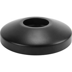 32mm Black Finished Steel Hole Collar Rose Sink Basin Drain Waste Trap Cover