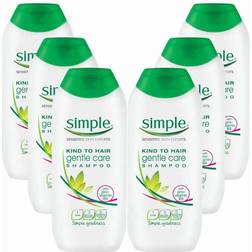 Simple Kind To Hair Gentle Care Shampoo 6 X 200Ml