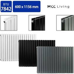 1156mm Double Designer Panel Central Heating Radiator anthracite