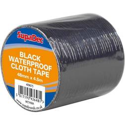 Supadec Waterproof Cloth Tape 48mm 4.5m Black