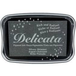 Efco Delicata Pigment Ink Pad-Silvery Shimmer