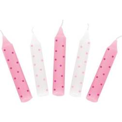 Goki Birthday Candles Pink Dots