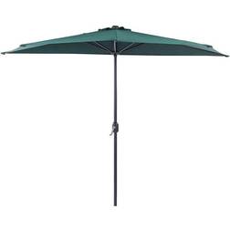 Beliani Half-Round Shade Garden Parasol Umbrella 2.7m