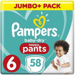 Pampers Baby Dry Pants Size 6 15+kg 58pcs